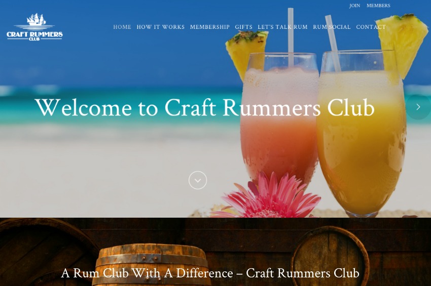 Rum Club Website Launched