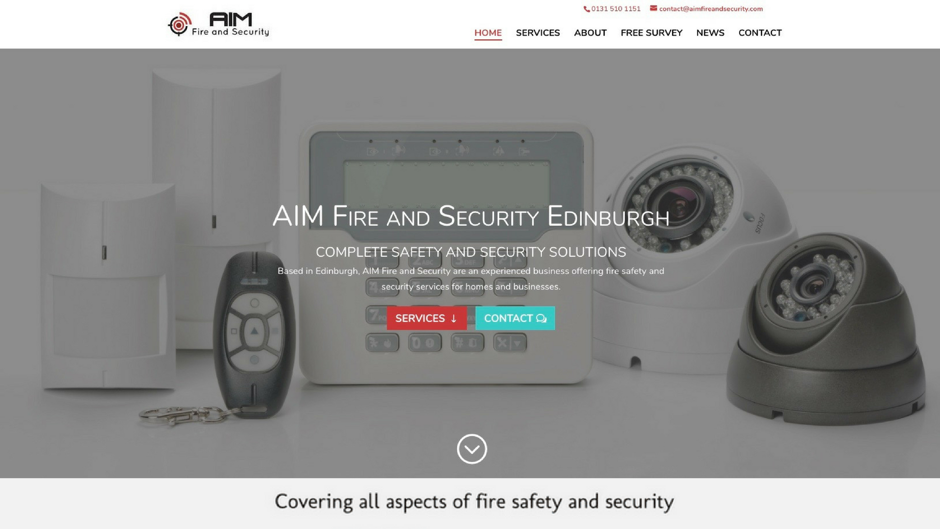 Fire Safety and Security Website Design and Build