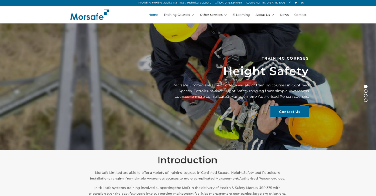 New website launched for Morsafe Training Company