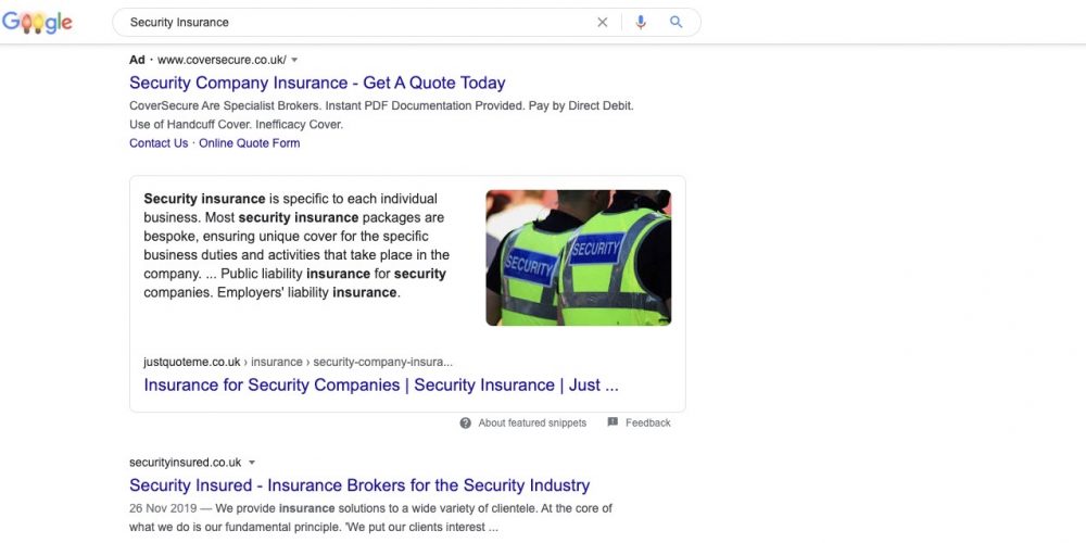 SEO Example 1 SEO Example 1