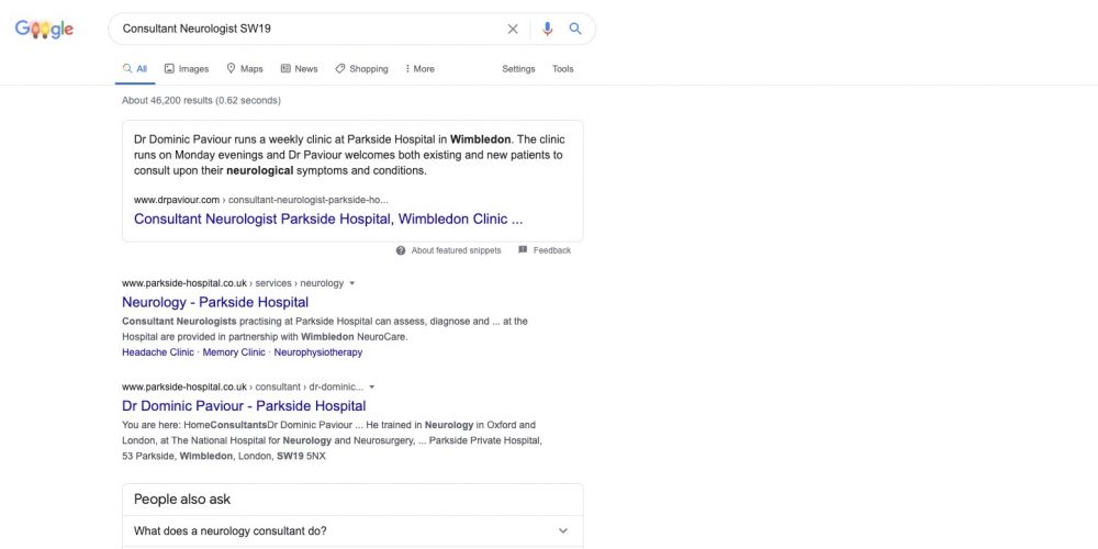 SEO Example 10 SEO Example 10