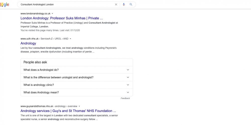SEO Example 9 consultant cardiac electrophysiologist