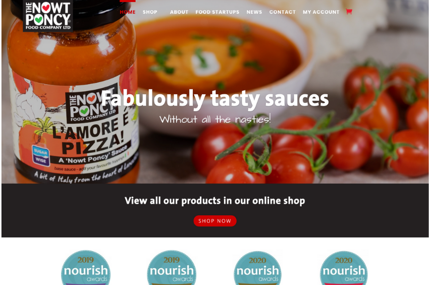 We’ve launched the new website for Nowt Poncy Food Company