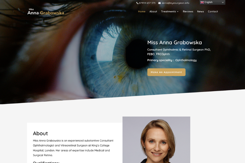 Consultant Ophthalmic Surgeon