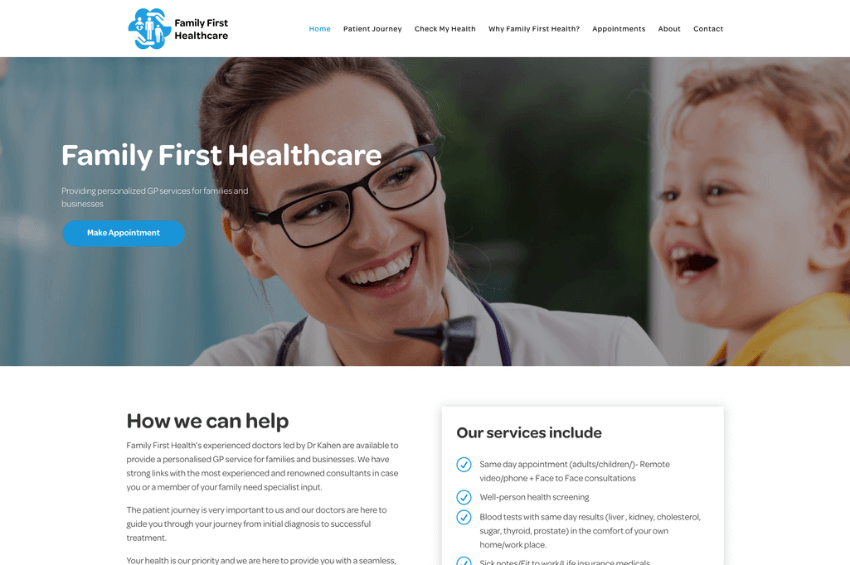 Private GP Clinic: Family First Healthcare