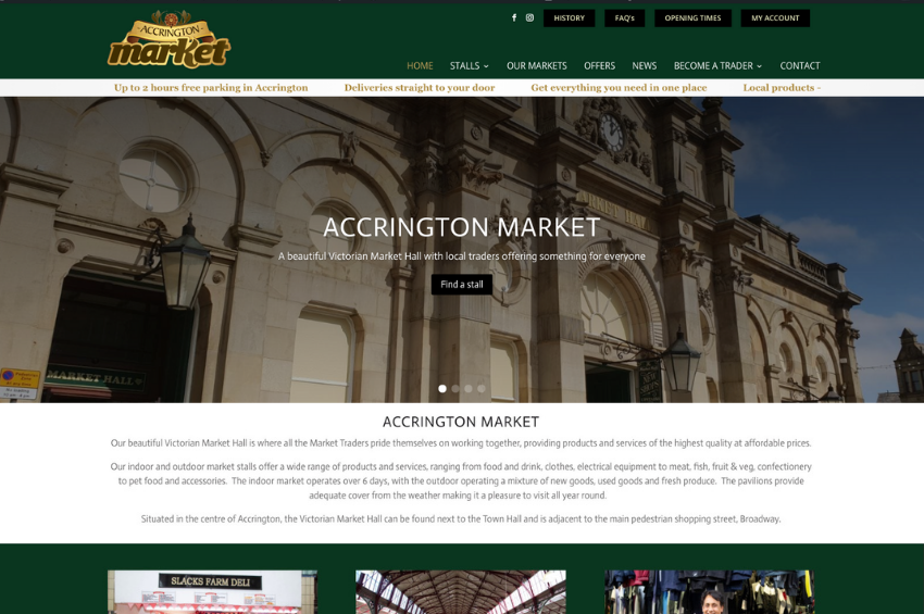 We’ve launched the new website for Accrington Market