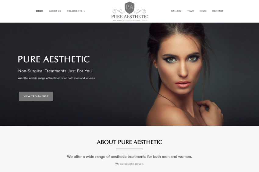 Aesthetic Clinic Website Design in Devon