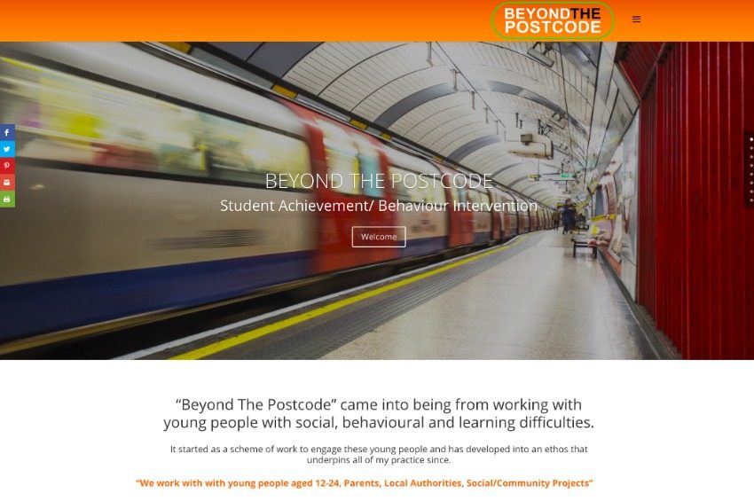 Website and SEO for Beyond The Postcode