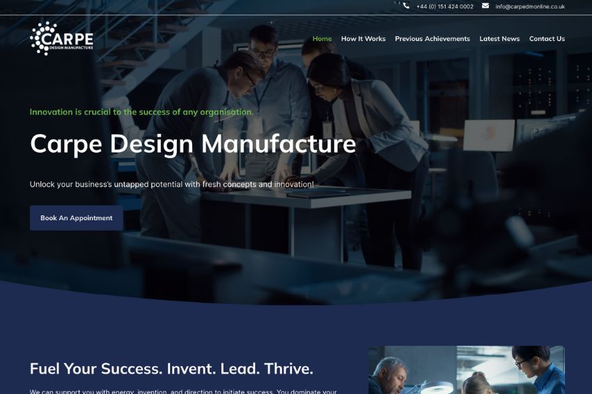Innovation Agency Website Design