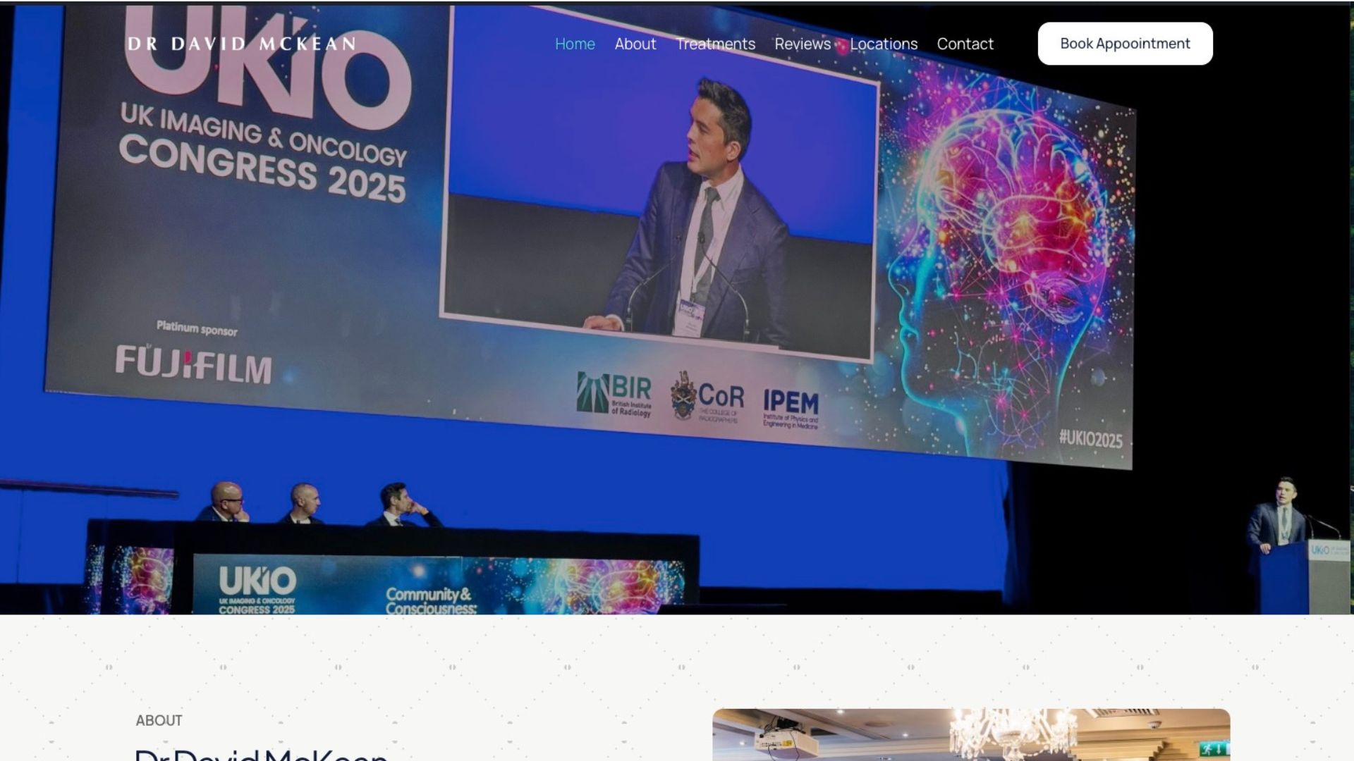 Consultant Musculoskeletal Radiologist Website Design