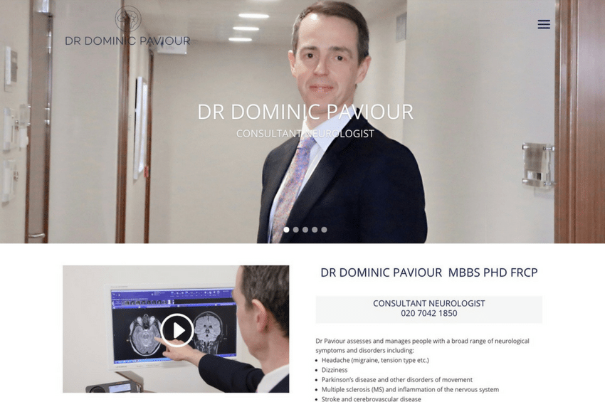 Dr Dominic Paviour Consultant Neurologist