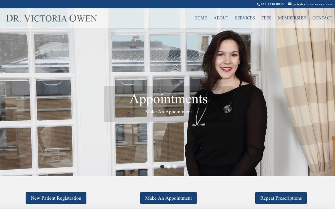 Dr Victoria Owen’s new website launch