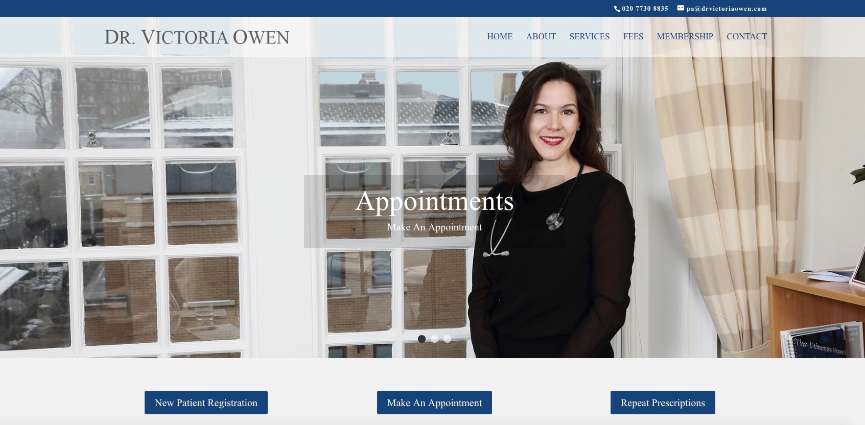 Dr Victoria Owen’s new website launch