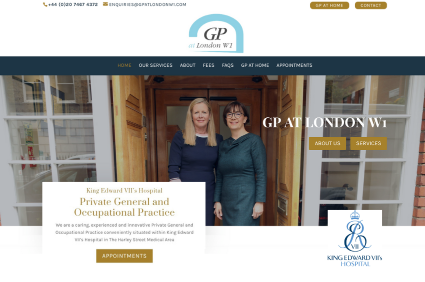 King Edward VII’s Hospital – Private Practice Website Launch