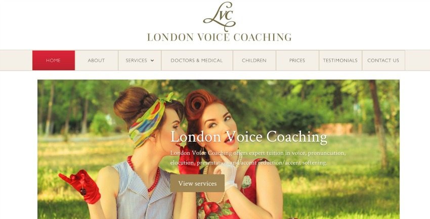 London Voice Coaching New Website and Branding