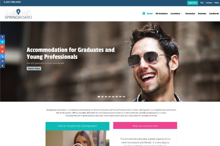 Letting Agency branding and web design – Springboard