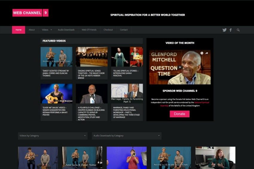 Launch of video channel – Web Channel 9