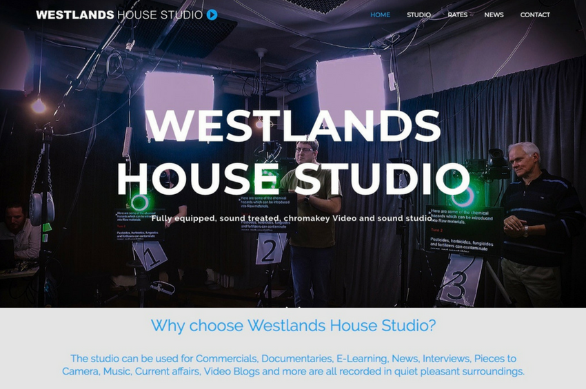 Video Recording Studio Web Design