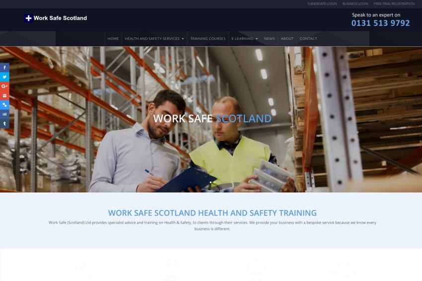 Website launch in Scotland for Health & Safety company