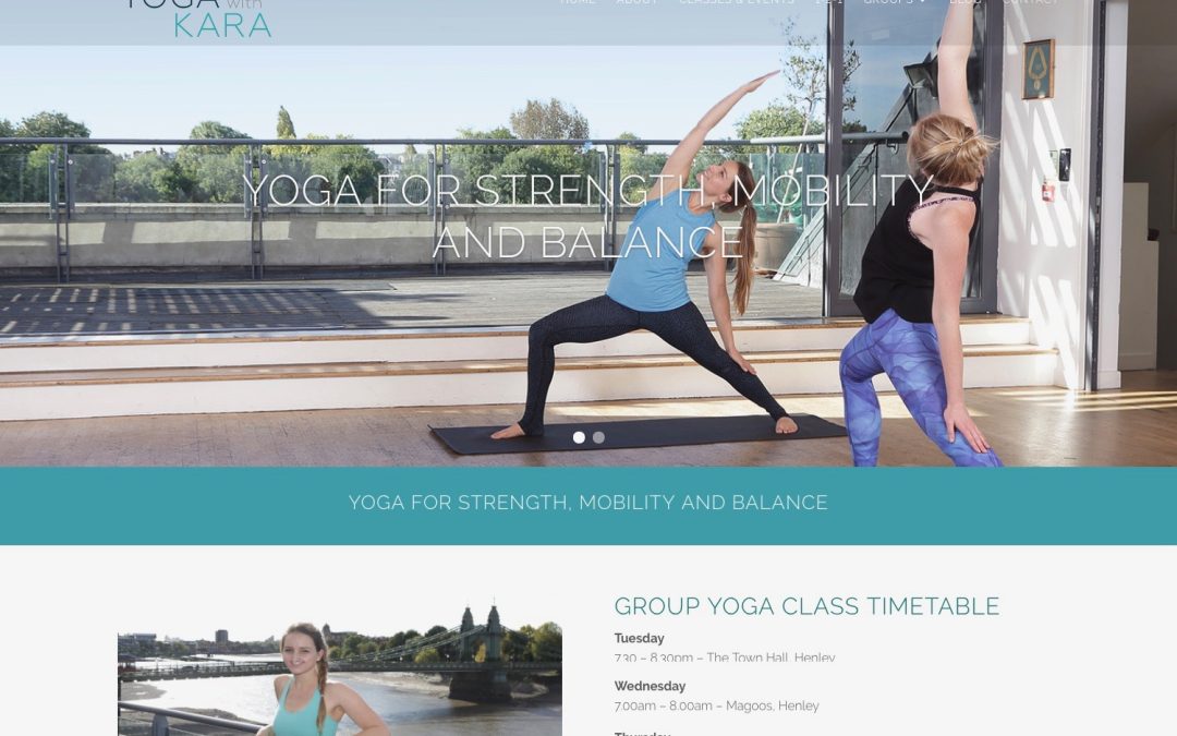 Yoga Website Design – Yoga With Kara